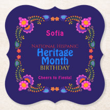 ナショナル・ヒスパニック伝統誕生日カラフルフロル