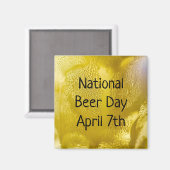 ナショナル・ビールデー4月7日ホリデーおもしろい・マグネット マグネット (正面/裏面)