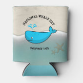 ナショナル・ホエールデー2月17日ソーダクーラーボックス 缶クーラー (正面)