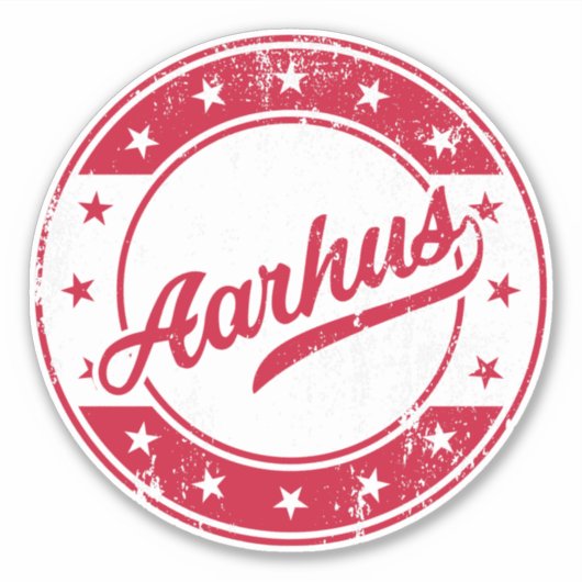 ナショナル – Aarhus Denmarkステッカー シール (正面)