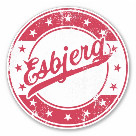 ナショナル – Esbjerg Denmarkステッカー シール (正面)