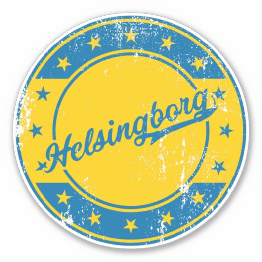 ナショナル – Helsingborg Sverige |スウェーデンのステッカー シール (正面)