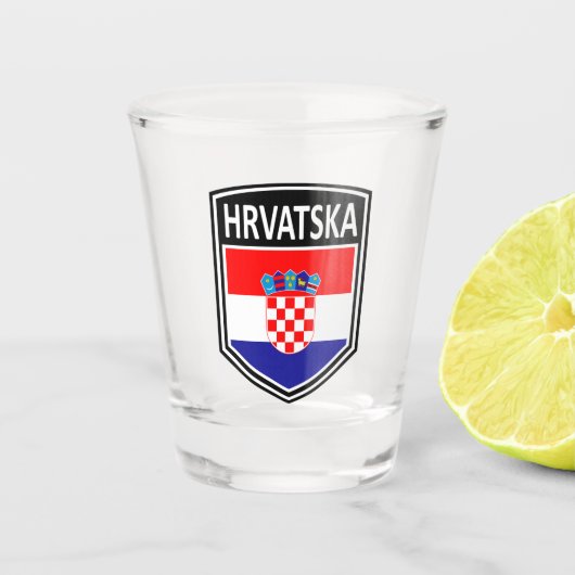 ナショナル – Hrvatska ショットグラス (正面)