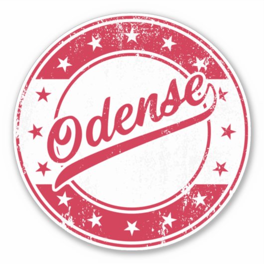 ナショナル – Odense Denmarkステッカー シール (正面)