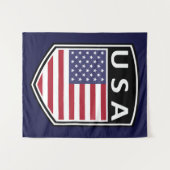 ナショナル – USA タペストリー (正面(横))