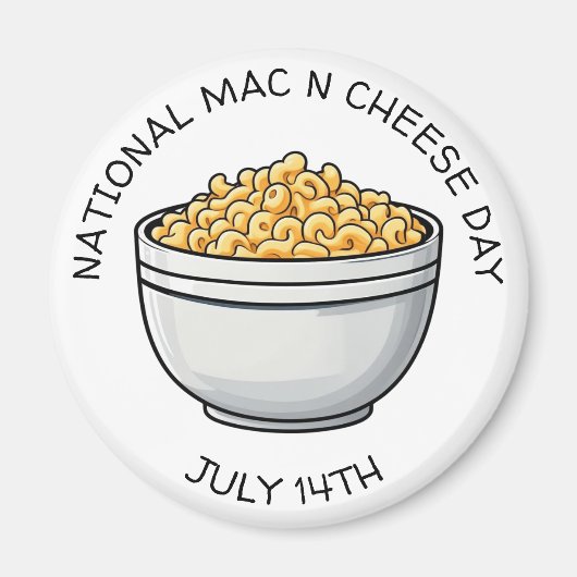 ナショナルMacnチーズデーは7月14日 マグネット (正面)