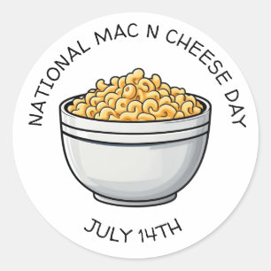 ナショナルMacnチーズデーは7月14日 ラウンドシール