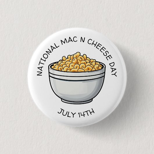 ナショナルMacnチーズデーは7月14日 缶バッジ (正面)