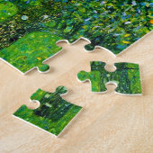 ナシ木のパズルの下のグスタフのクリムトのバラ ジグソーパズル (側面)