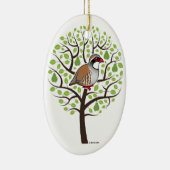 ナシ木のヤマウズラ セラミックオーナメント (右)