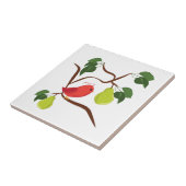 ナシ木のヤマウズラ タイル (側面)