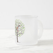 ナシ木のヤマウズラ フロストグラスマグカップ (正面右)