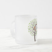 ナシ木のヤマウズラ フロストグラスマグカップ (正面左)