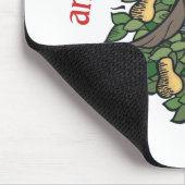 ナシ木のヤマウズラ マウスパッド (コーナー)