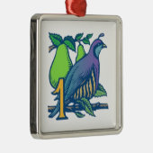 ナシ木のヤマウズラ メタルオーナメント (右)