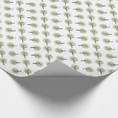 ナシ木のヤマウズラ ラッピングペーパー (角)