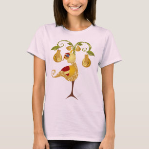 ナシ木のヤマウズラ Tシャツ