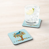 ナシ木の装飾的なコースターセットのヤマウズラ コースター (右側)