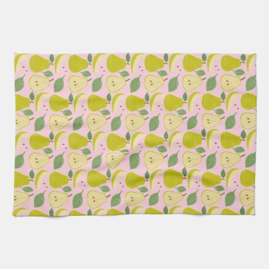 ナシ果実 キッチンタオル (横)