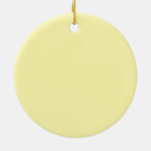 ナシ水色グリーンフルーツセラミックオーナメント セラミックオーナメント (裏面)