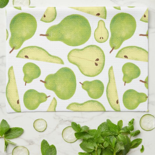 ナシ キッチンタオル (折り畳み)