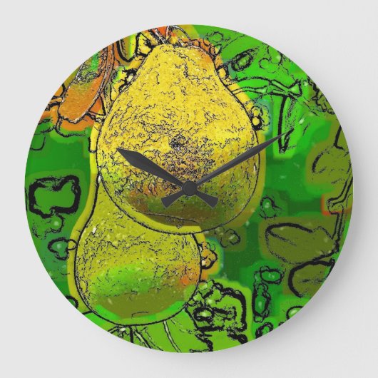 ナシ ラージ壁時計 (正面)