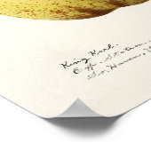 ナシ(Pyrus Communis)フルーツウォーター絵画カラー ポスター (角)