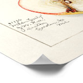 ナシ(Pyrus Communis)フルーツウォーター絵画カラー ポスター (角)