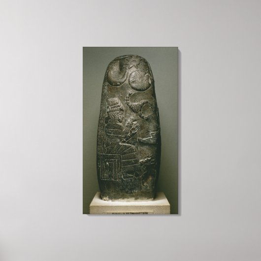 ナジマルタシュのクドゥルル、バビロン王、c.1328- キャンバスプリント (正面)