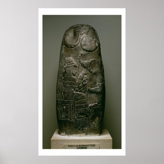 ナジマルタシュのクドゥルル、バビロン王、c.1328- ポスター (正面)