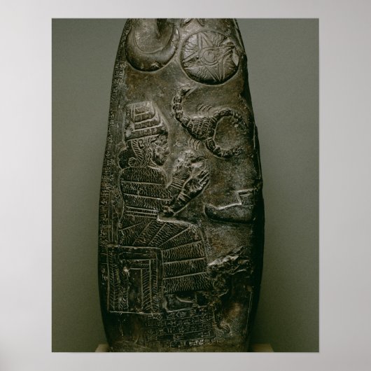 ナジマルタシュのクドゥルル、バビロン王、c.1328- ポスター (正面)