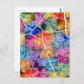 ナジャファガルデリーシティの地図 ポストカード (正面/裏面)