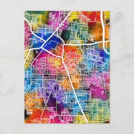 ナジャファガルデリーシティの地図 ポストカード