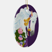 ナジラ回転木馬ホースオーナメント セラミックオーナメント (右)