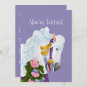 ナジラ回転木馬ホース招待状 招待状 (正面/裏面)