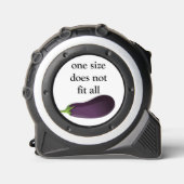 ナスおもしろい1個のサイズが全て合わない メジャー (正面)