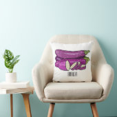 ナスのイラストレーション クッション (椅子)