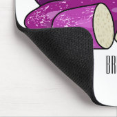 ナスのイラストレーション マウスパッド (コーナー)