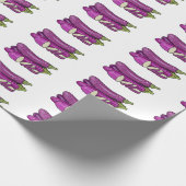 ナスのイラストレーション ラッピングペーパー (角)