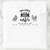 ナスのイースターファームのフレッシュ卵カートン 長方形シール (バッグ)