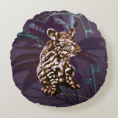 ナスのタピールクッション ラウンドクッション (正面)