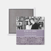 ナスのプラムセーブザデ結婚ートの磁石 マグネット (正面/裏面)