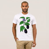 ナスのメンズTシャツ Tシャツ (正面フル)