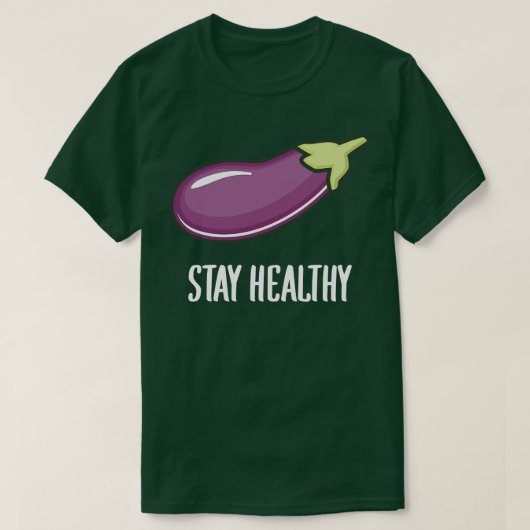 ナスの健康を維持 Tシャツ (デザイン正面)