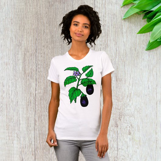 ナスの女性用Tシャツ Tシャツ