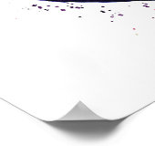 ナスの水色 ポスター (角)