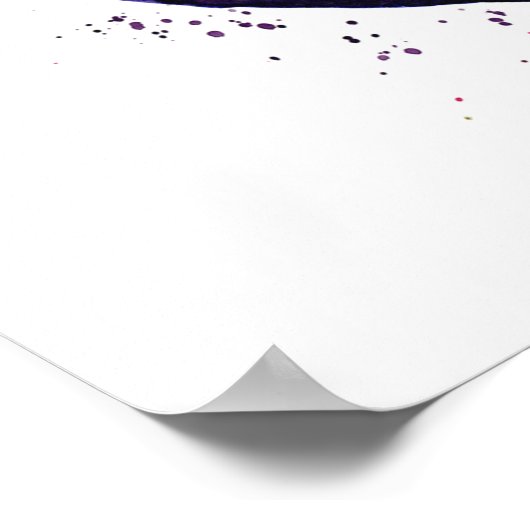 ナスの水色 ポスター (角)