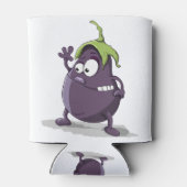 ナスの漫画アート 缶クーラー (裏面)