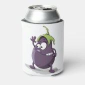 ナスの漫画アート 缶クーラー (缶裏面)