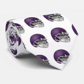 ナスの紫色のフットボール用ヘルメットのタイ ネクタイ (ロール)